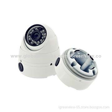 HDIS 1,200TVL 1/3-inch Sony Exmor CMOS Vandal-proof IR Dome Camera, Deep Base for Hiding Cables